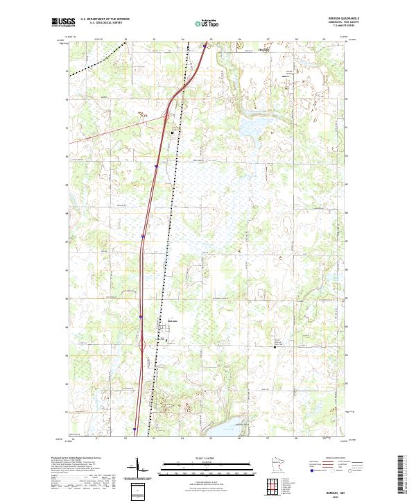 US Topo 7.5-minute map for Beroun MN