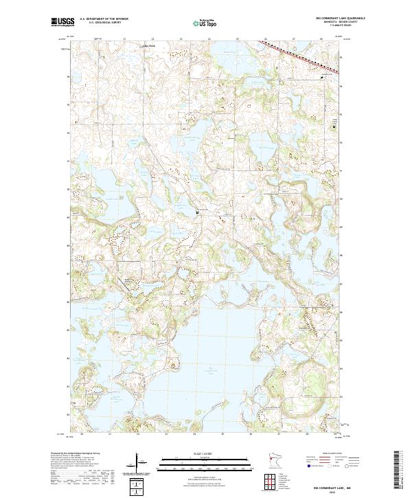 US Topo 7.5-minute map for Big Cormorant Lake MN