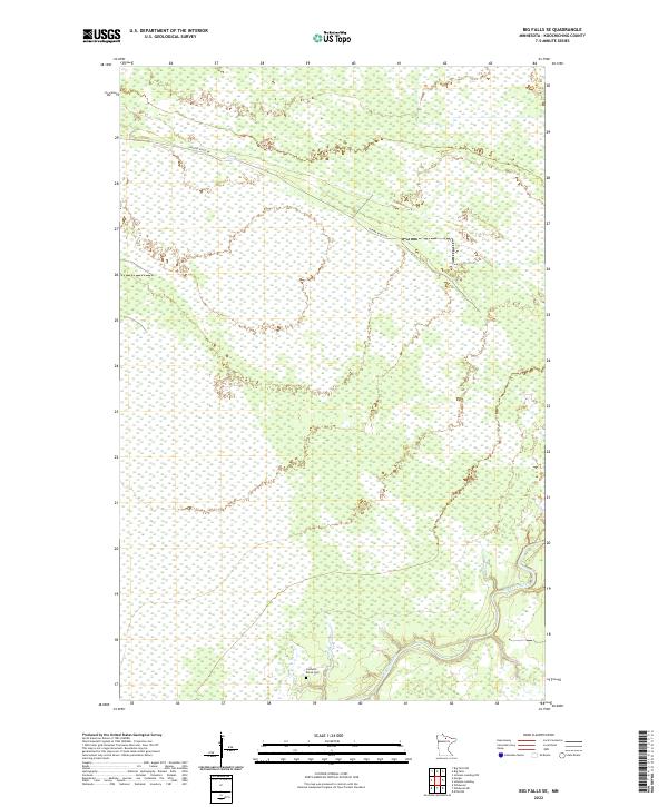 US Topo 7.5-minute map for Big Falls SE MN