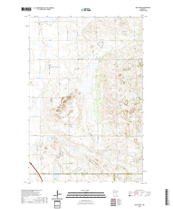US Topo 7.5-minute map for Big Slough MN
