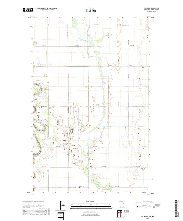 US Topo 7.5-minute map for Big Woods MNND