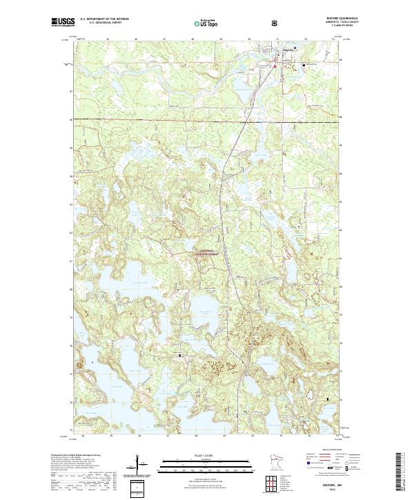 US Topo 7.5-minute map for Bigfork MN