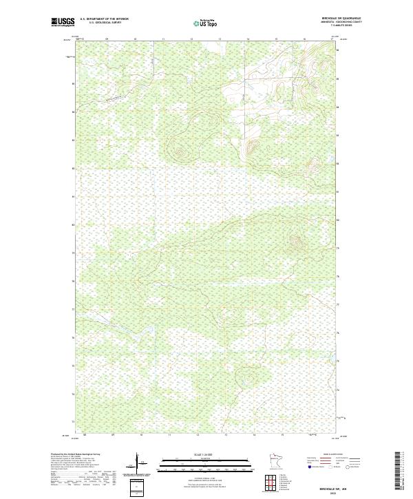 US Topo 7.5-minute map for Birchdale SW MN