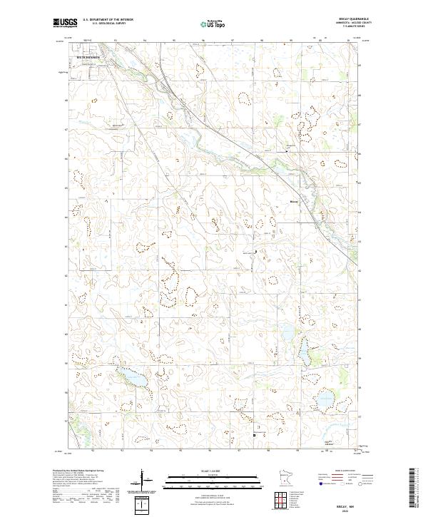 US Topo 7.5-minute map for Biscay MN
