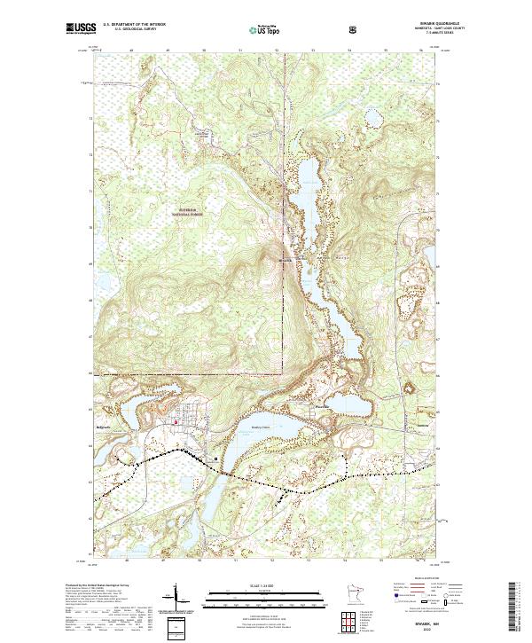 US Topo 7.5-minute map for Biwabik MN