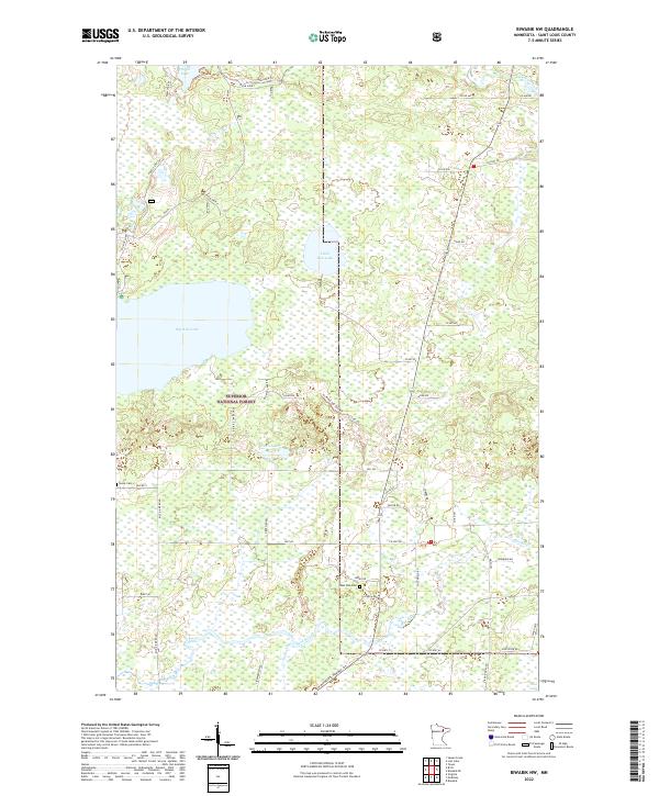 US Topo 7.5-minute map for Biwabik NW MN