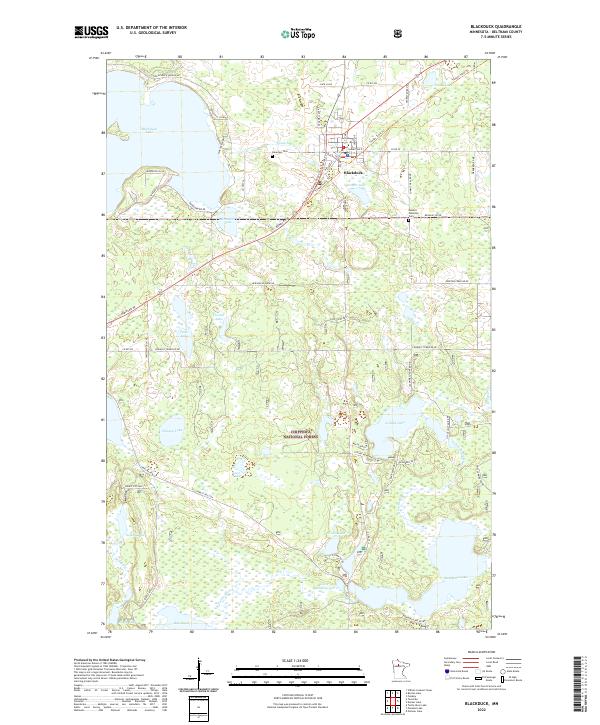 US Topo 7.5-minute map for Blackduck MN