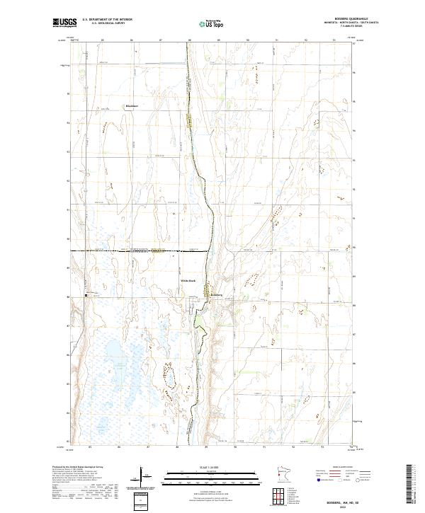 US Topo 7.5-minute map for Boisberg MNNDSD