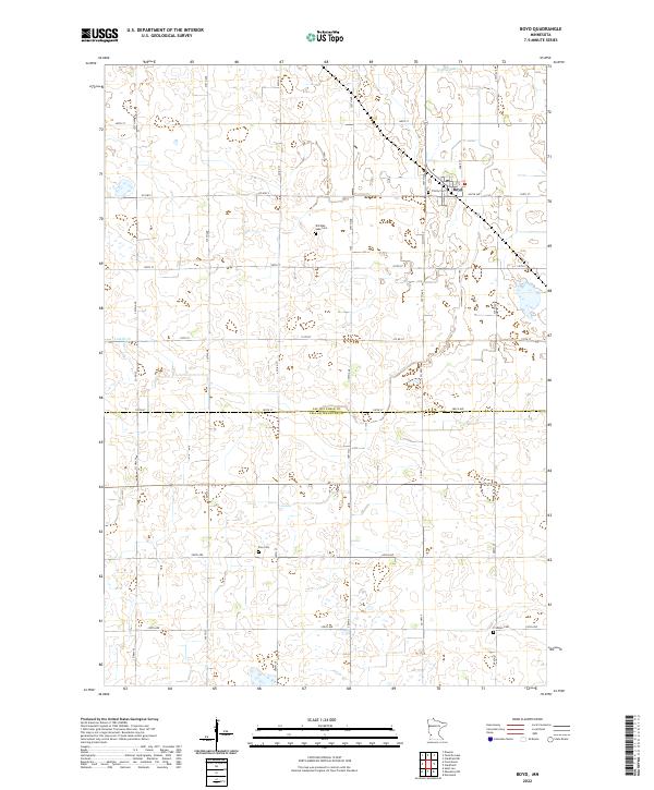US Topo 7.5-minute map for Boyd MN