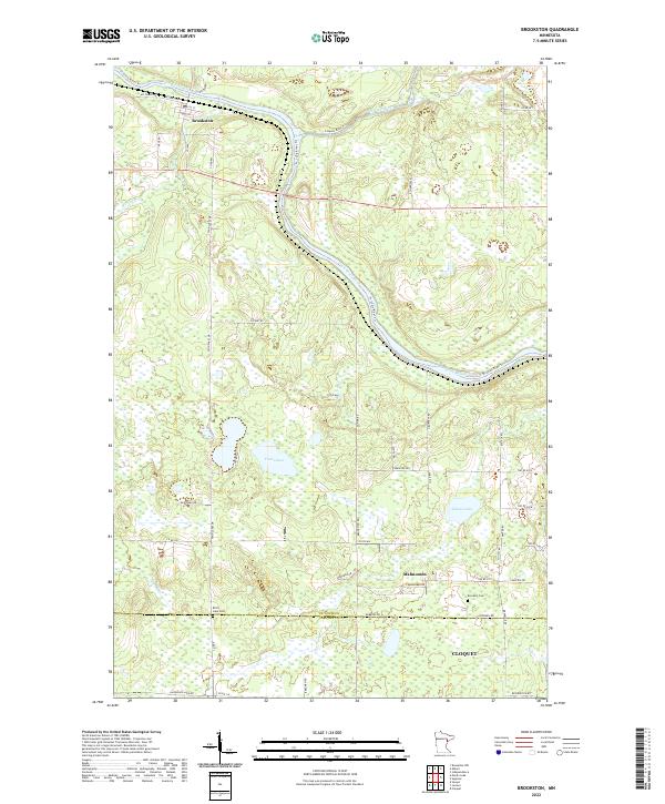 US Topo 7.5-minute map for Brookston MN