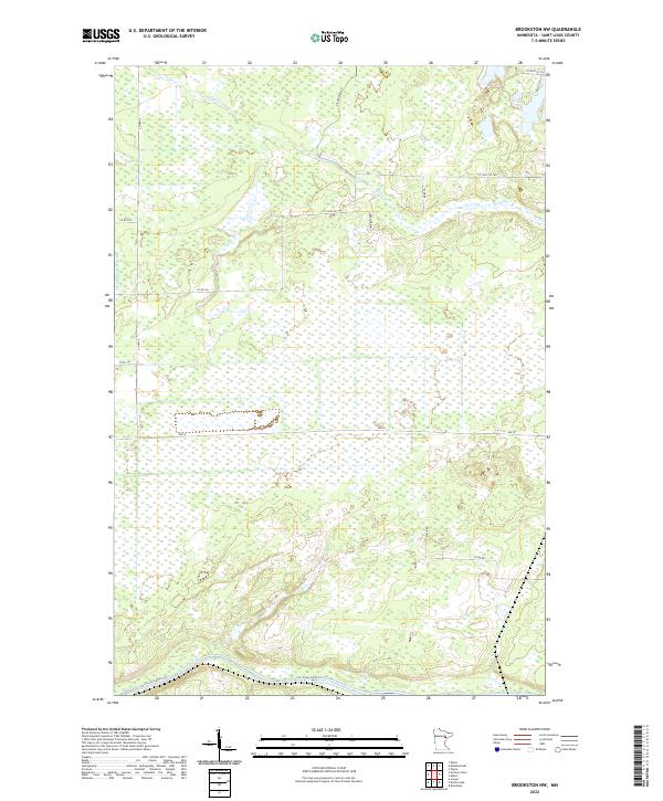 US Topo 7.5-minute map for Brookston NW MN