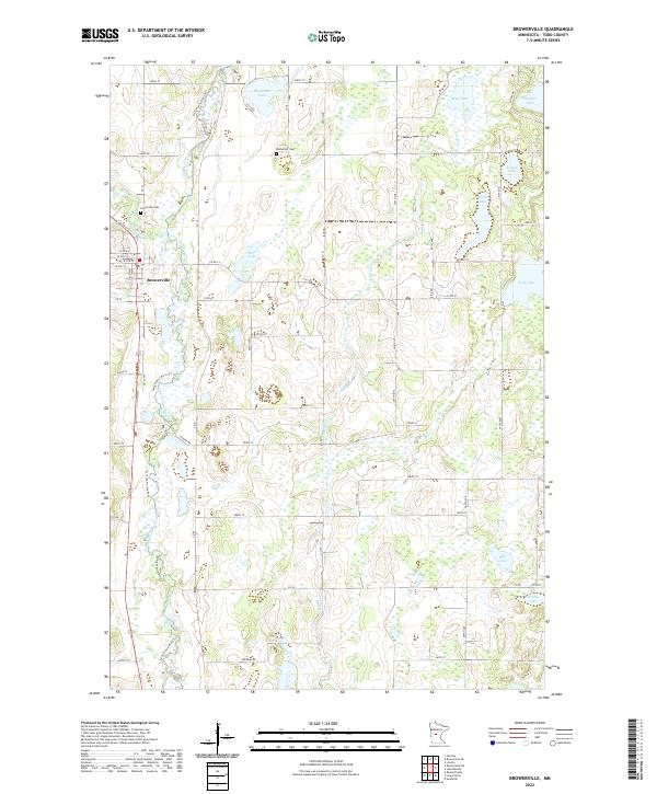 US Topo 7.5-minute map for Browerville MN