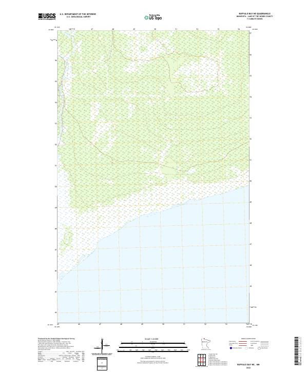US Topo 7.5-minute map for Buffalo Bay NE MN