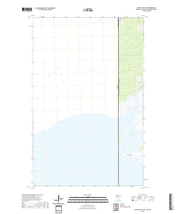 US Topo 7.5-minute map for Buffalo Bay NW MNMB