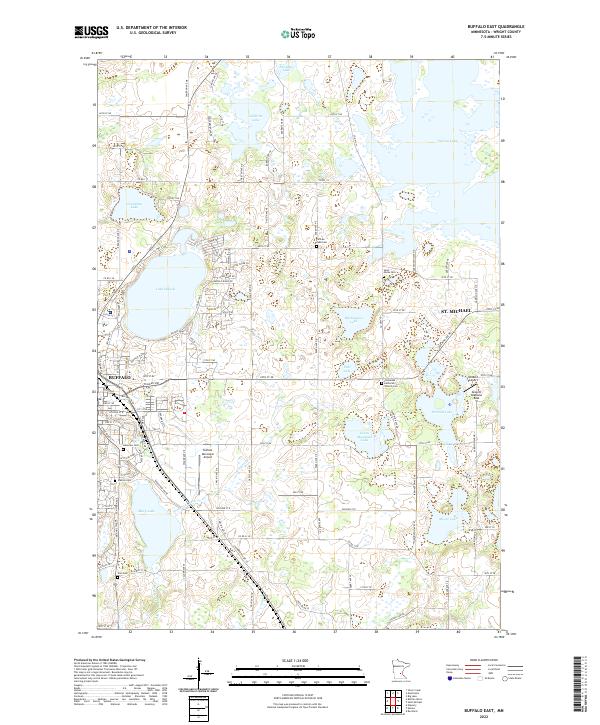 US Topo 7.5-minute map for Buffalo East MN