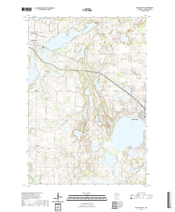 US Topo 7.5-minute map for Buffalo West MN
