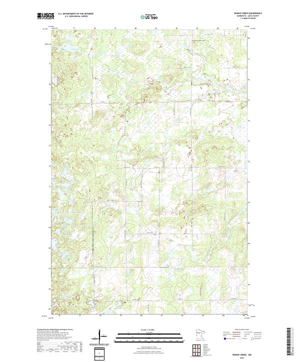 US Topo 7.5-minute map for Bungo Creek MN