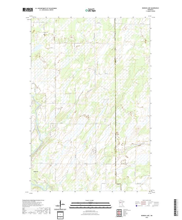 US Topo 7.5-minute map for Burgen Lake MN