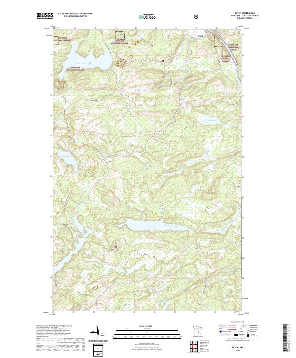 US Topo 7.5-minute map for Buyck MN
