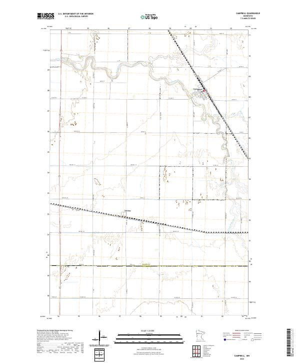 US Topo 7.5-minute map for Campbell MN