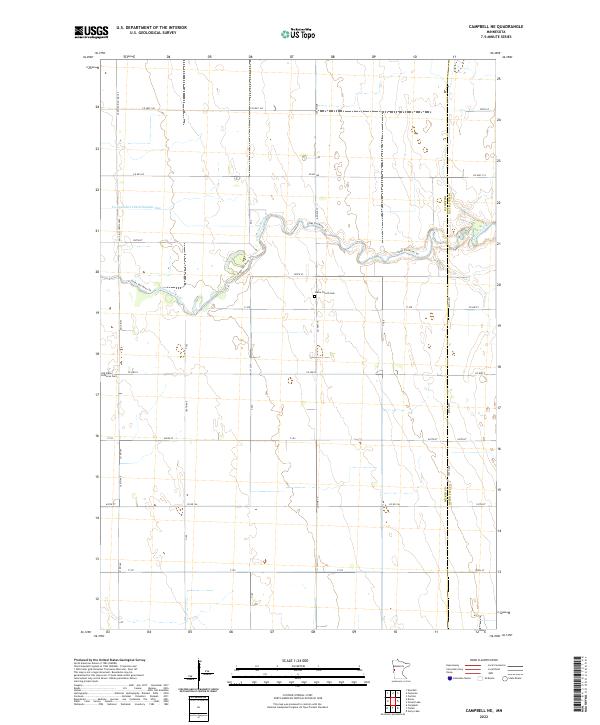 US Topo 7.5-minute map for Campbell NE MN