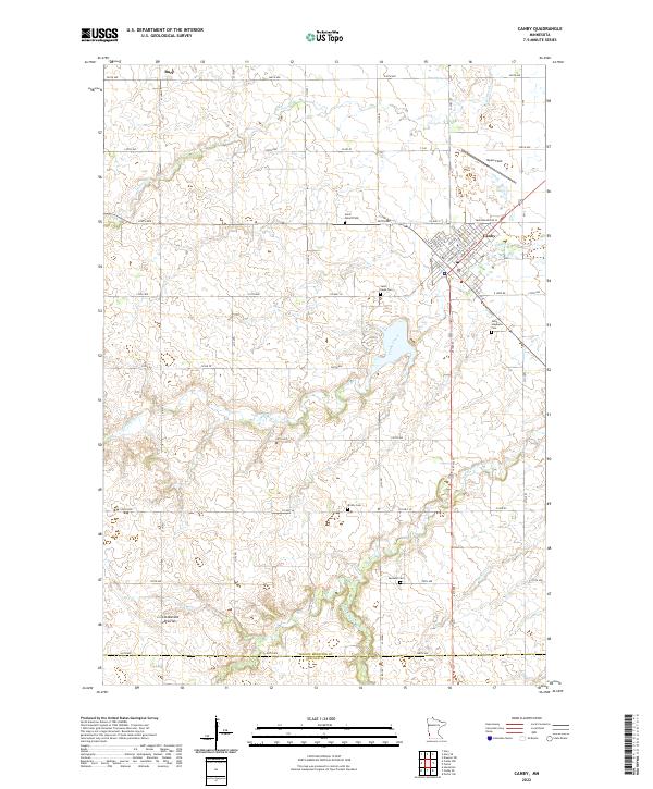 US Topo 7.5-minute map for Canby MN