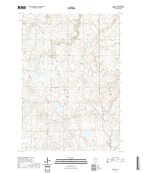 US Topo 7.5-minute map for Canby SE MN