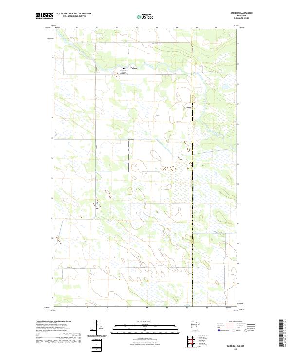 US Topo 7.5-minute map for Caribou MNMB