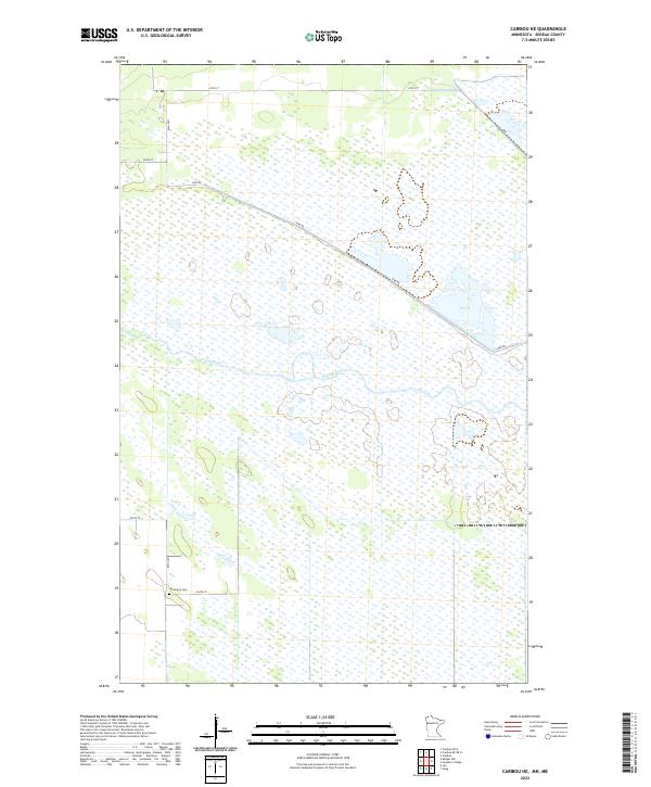 US Topo 7.5-minute map for Caribou NE MNMB
