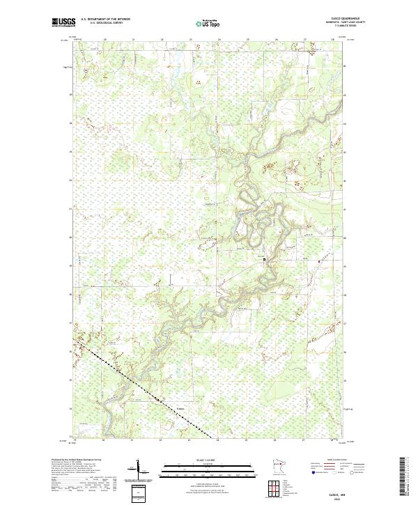 US Topo 7.5-minute map for Casco MN