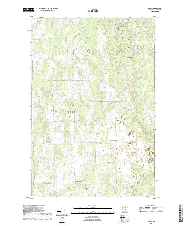 US Topo 7.5-minute map for Casino MN