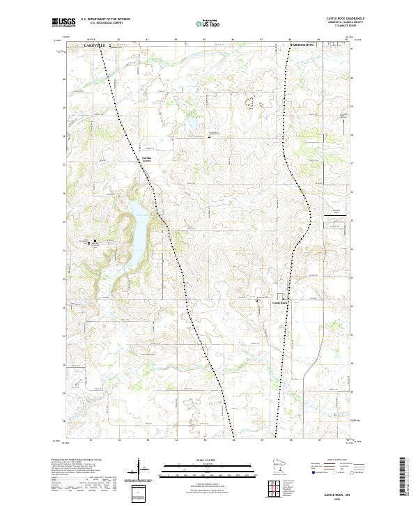 US Topo 7.5-minute map for Castle Rock MN