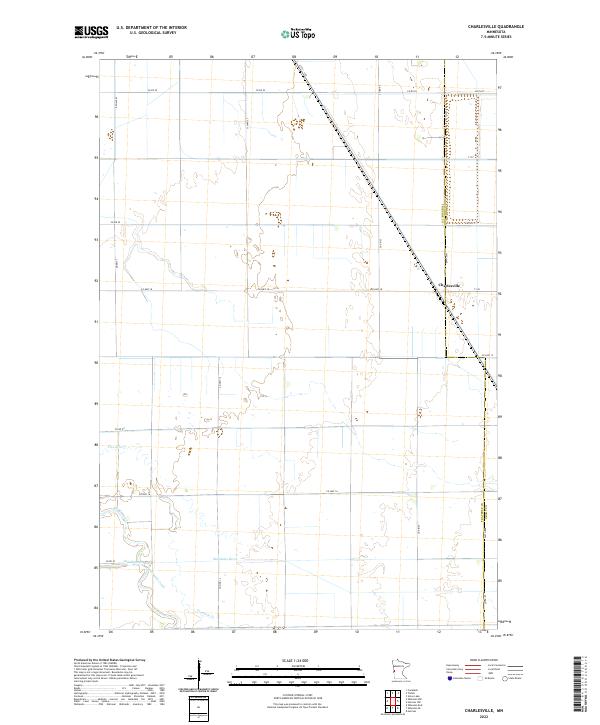 US Topo 7.5-minute map for Charlesville MN