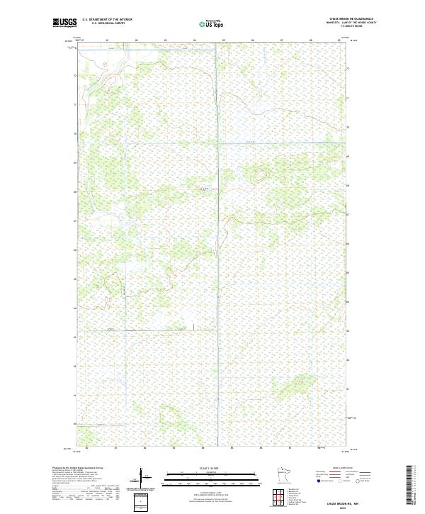 US Topo 7.5-minute map for Chase Brook NE MN