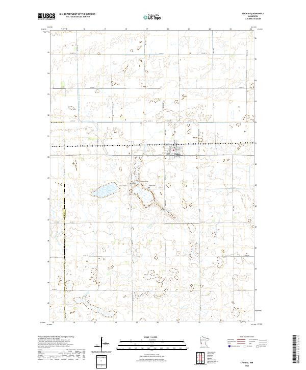 US Topo 7.5-minute map for Chokio MN