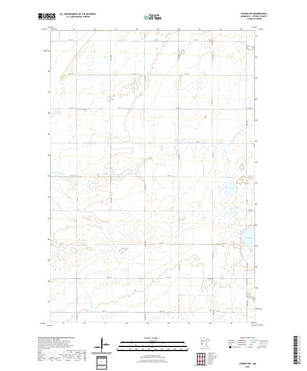 US Topo 7.5-minute map for Chokio NW MN