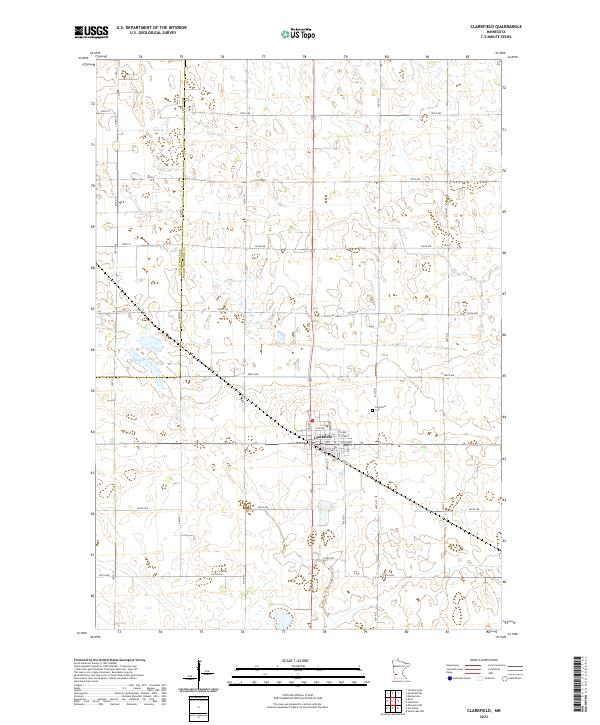 US Topo 7.5-minute map for Clarkfield MN