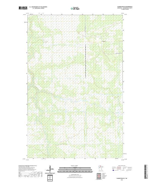 US Topo 7.5-minute map for Clementson SE MN