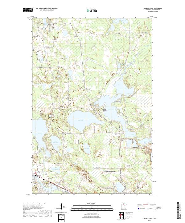 US Topo 7.5-minute map for Cohasset East MN