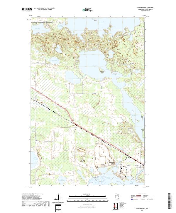US Topo 7.5-minute map for Cohasset West MN