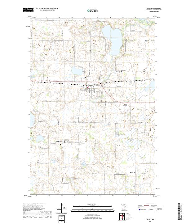 US Topo 7.5-minute map for Cokato MN