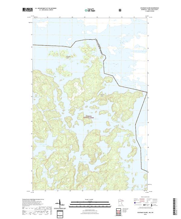 US Topo 7.5-minute map for Coleman Island MNON