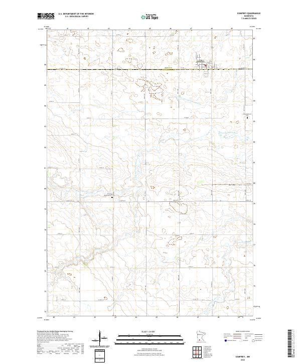 US Topo 7.5-minute map for Comfrey MN