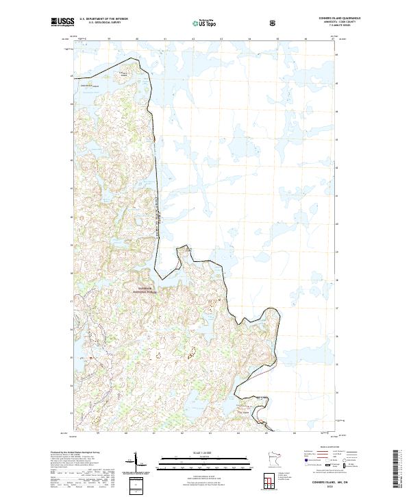 US Topo 7.5-minute map for Conners Island MNON