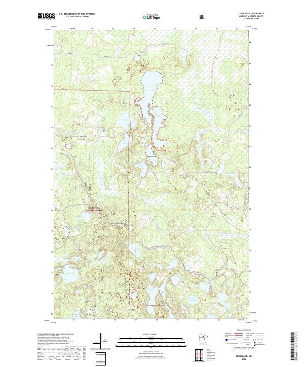 US Topo 7.5-minute map for Coon Lake MN