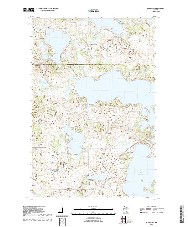 US Topo 7.5-minute map for Cormorant MN