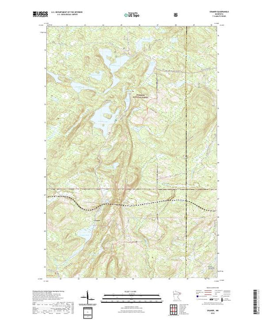US Topo 7.5-minute map for Cramer MN – American Map Store