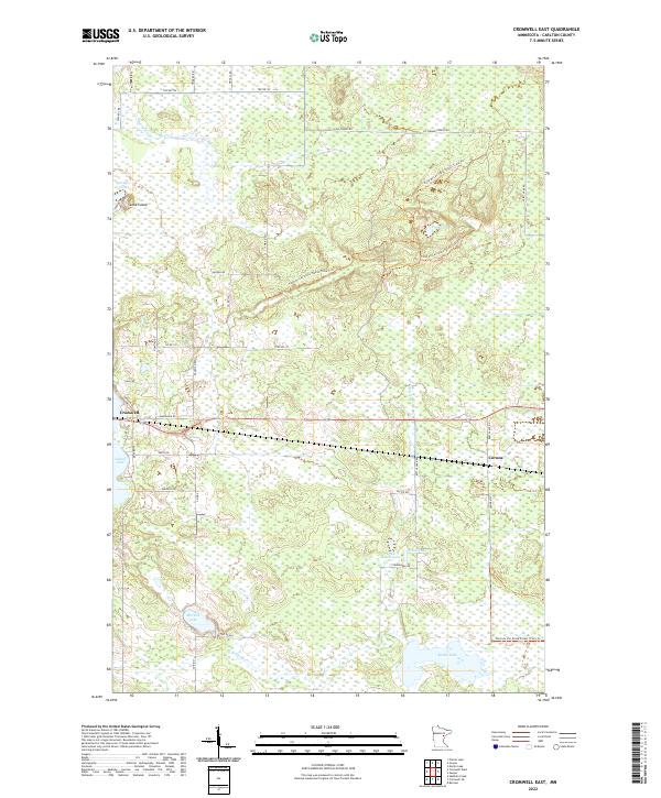 US Topo 7.5-minute map for Cromwell East MN