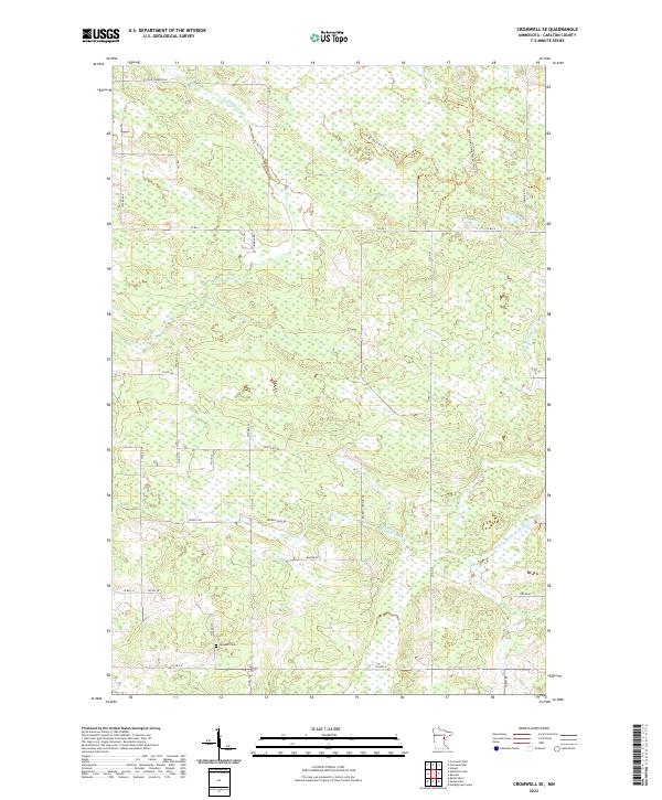 US Topo 7.5-minute map for Cromwell SE MN