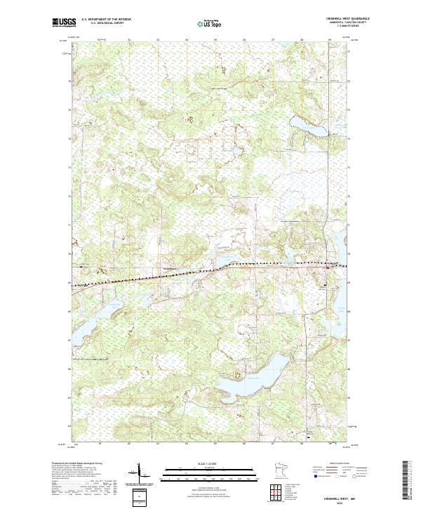 US Topo 7.5-minute map for Cromwell West MN